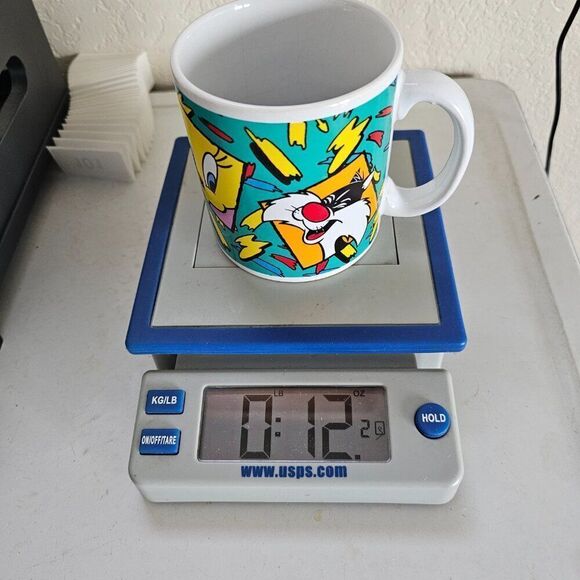 Vintage Coffee Cup Mug 1993 Warner Brothers Sylvester Tweety Bird Taz Bugs Bunny - Picture 11 of 11